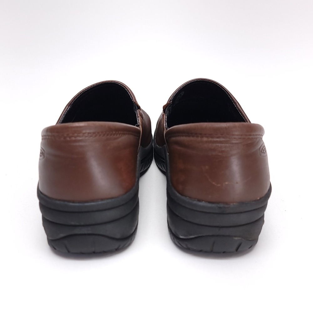KEEN Utility PTC‎ Slip-On II Womens 7.5 Work Comfort Shoes Brown Leather - Picture 6 of 9